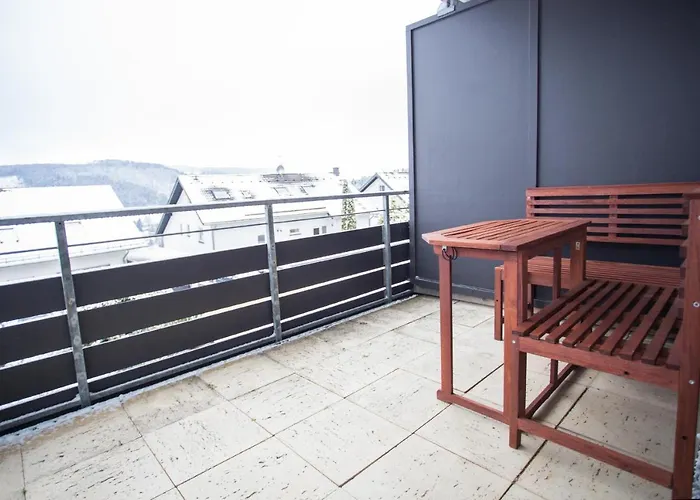 公寓 Welcome In - In Niedersfeld-winterberg Met Balkon, Mooi Uitzicht En Berging 温特贝格